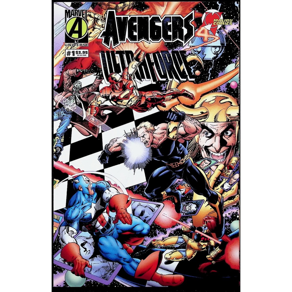 Avengers Ultraforce #1 1995 George Perez Art Marvel Malibu Crossover VF/NM‎